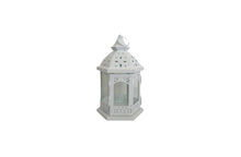 Load image into Gallery viewer, White Metal Lantern - Set of 3