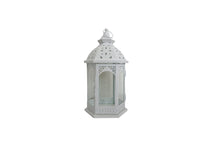 Load image into Gallery viewer, White Metal Lantern - Set of 3