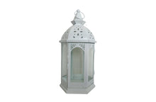 Load image into Gallery viewer, White Metal Lantern - Set of 3