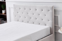 Load image into Gallery viewer, CLEARANCE - Winston Velvet Tufted Bed - Light Grey