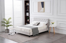 Load image into Gallery viewer, CLEARANCE - Winston Velvet Tufted Bed - Light Grey