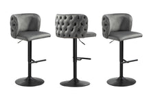 Load image into Gallery viewer, Lara Tufted Height Adjustable Swivel Bar Stools - 2 Seat Colour & 3 Base Colour Options Available