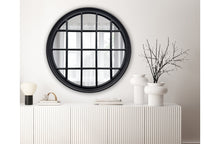 Load image into Gallery viewer, Hampton's Round Window Style Mirrors - 2 Colours Available