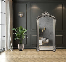 Load image into Gallery viewer, CLEARANCE - French Provincial Ornate Arch Style LUX Mirror - Silver Color
