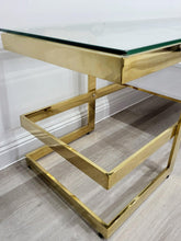 Load image into Gallery viewer, Alexa Gold TV Unit Table - 180cm X 40cm X 45cm - Furniture and Giftware