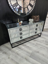 Load image into Gallery viewer, CLEARANCE - Athens Mirrored Dresser Table - Black