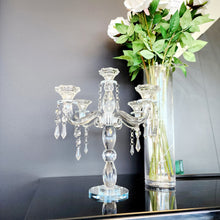 Load image into Gallery viewer, CLEARANCE - Crystal Candelabra 5 Arms