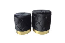 Load image into Gallery viewer, Amy Storage Foot Stools Ottoman Set of 2 - 2 Colours Available