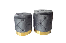 Load image into Gallery viewer, Amy Storage Foot Stools Ottoman Set of 2 - 2 Colours Available
