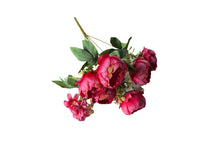 Load image into Gallery viewer, Artificial Peony/Frangipani Bunch 43cm – Available in 4 Colors