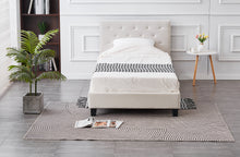 Load image into Gallery viewer, CLEARANCE - Winston Velvet Tufted Bed - Light Grey