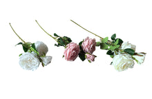 Load image into Gallery viewer, Artificial 3 Stem Roses 60cm - 3 Colors Available