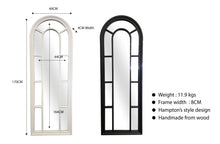 Load image into Gallery viewer, CLEARANCE - Hamptons Arch Window Style Mirrors Range - 4 Sizes Available