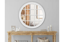 Load image into Gallery viewer, Hampton's Round Window Style Mirrors - 2 Colours Available