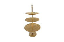 Load image into Gallery viewer, CLEARANCE - Gold Cake Stand - 3 Tier