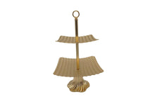 Load image into Gallery viewer, CLEARANCE - Gold Cake Stand - 2 Tier