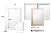 Load image into Gallery viewer, Beaded Framed Mirrors - 5 Sizes available