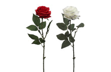 Load image into Gallery viewer, Artificial Stem Rose 62cm - 2 Colours Available