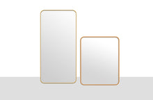 Load image into Gallery viewer, CLEARANCE - Metal Rectangle Mirrors Range - Gold Colour Only - 2 Sizes Available