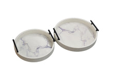 Load image into Gallery viewer, Maison Round Marble Tray Set of 2 - 2 Colours Available