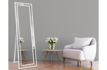 Load image into Gallery viewer, CLEARANCE - Beaded Framed Mirror - WHITE COLOUR ONLY