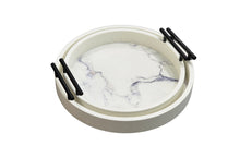 Load image into Gallery viewer, Maison Round Marble Tray Set of 2 - 2 Colours Available