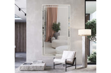 Load image into Gallery viewer, CLEARANCE - Beaded Framed Mirror - WHITE COLOUR ONLY