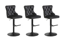 Load image into Gallery viewer, Set of 2 - Sahara Tufted Height Adjustable Swivel Bar Stools with Footrest - 2 Colours Available