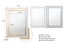 Load image into Gallery viewer, Beaded Framed Mirrors - 5 Sizes available