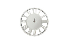 Load image into Gallery viewer, Decorative Silver Mirrored Clock - 2 Sizes Available