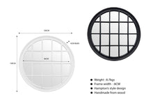 Load image into Gallery viewer, Hampton's Round Window Style Mirrors - 2 Colours Available