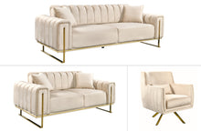 Load image into Gallery viewer, AVA Luxury Velvet Sofa Bed Lounge Set - 3 Colours Available