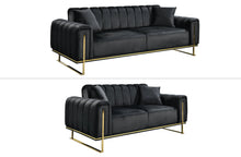 Load image into Gallery viewer, AVA Luxury Velvet Sofa Bed Lounge Set - 3 Colours Available