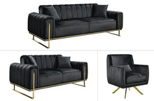 Load image into Gallery viewer, AVA Luxury Velvet Sofa Bed Lounge Set - 3 Colours Available