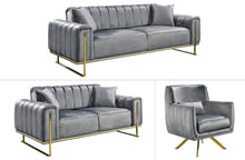Load image into Gallery viewer, AVA Luxury Velvet Sofa Bed Lounge Set - 3 Colours Available
