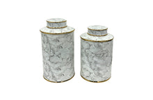 Load image into Gallery viewer, Carrara Ceramic Canister - 2 Sizes Available