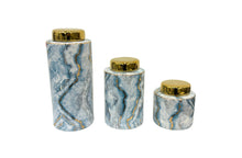 Load image into Gallery viewer, Atlantic Marble Ceramic Canister - 3 Sizes Available
