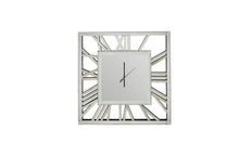 Load image into Gallery viewer, CLEARANCE - Decorative silver mirrored clock - 60cm