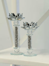 Load image into Gallery viewer, Flower Crystal Candle Holder - 2 Sizes Available