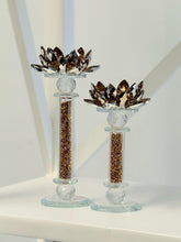 Load image into Gallery viewer, Flower Crystal Candle Holder - 2 Sizes Available
