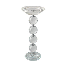 Load image into Gallery viewer, Round Crystal Clear Candle Holder Pillar - 2 Sizes Available