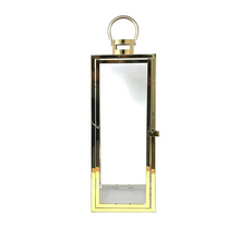 Load image into Gallery viewer, Polished Metal and Glass Lanterns - 2 Colours Available