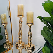 Load image into Gallery viewer, CLEARANCE - Pillar Candle Holder - 2 Sizes Available