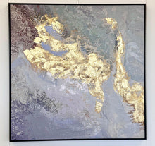 Load image into Gallery viewer, Gold Marble Framed Canvas Wall Art - Small