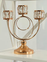 Load image into Gallery viewer, CLEARANCE - Trio Crystal Candle Holder - 3 Colours Available