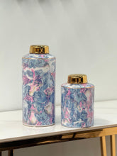 Load image into Gallery viewer, Blossom Marble Ceramic Canister - 2 Sizes Available