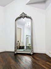Load image into Gallery viewer, CLEARANCE - French Provincial Ornate Arch Style LUX Mirror - Silver Color