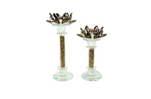 Load image into Gallery viewer, Flower Crystal Candle Holder - 2 Sizes Available