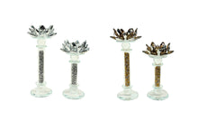 Load image into Gallery viewer, Flower Crystal Candle Holder - 2 Sizes Available