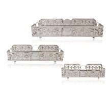 Load image into Gallery viewer, French Style Silver Metal Tray - 3 Styles Available

